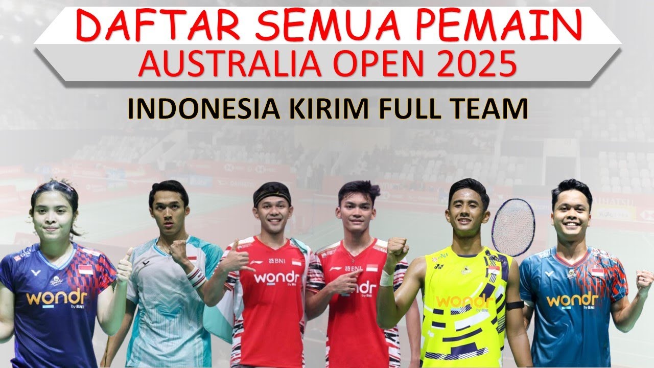 15 Skuad Indonesia Di Australian Open 2025