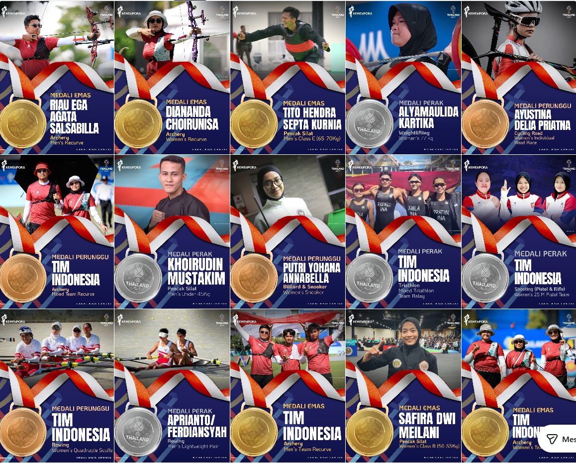 SEA Games 2025 : Tembus 80 Emas Indonesia Capai Target